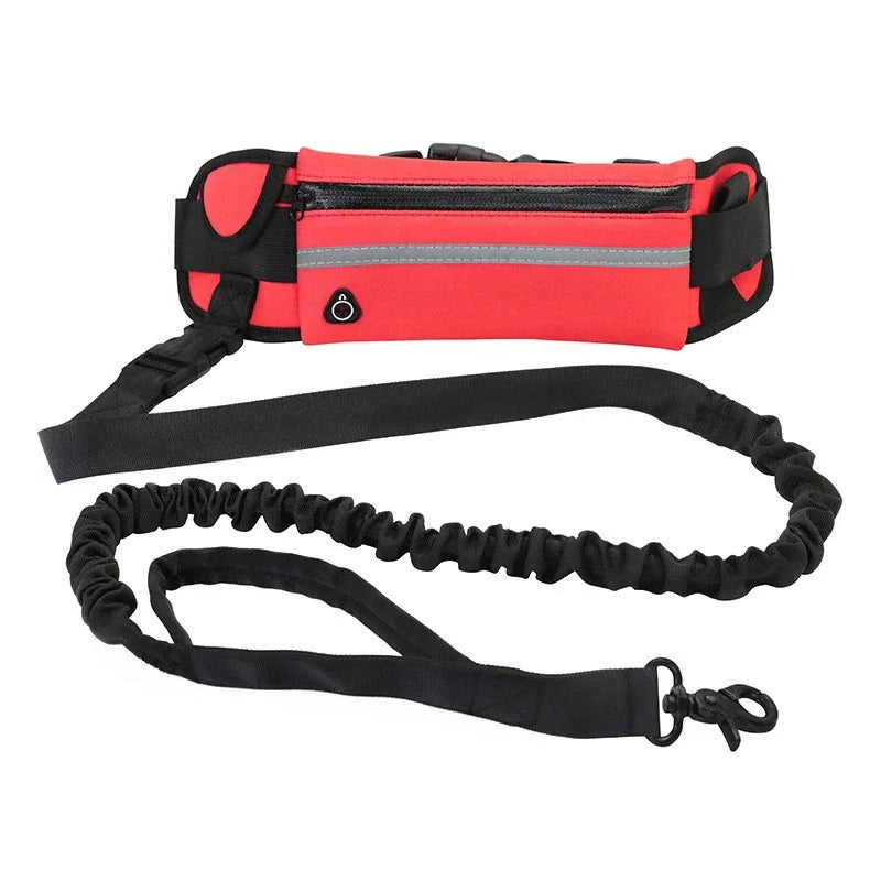 Hands Free Dog Leash for Running Walking Reflective Leash with Waist