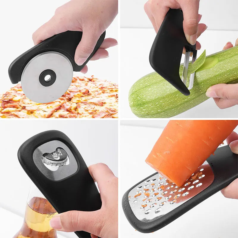 6 Pieces Kitchen Gadgets Set Space Saving Cooking Tools Cheese Grater