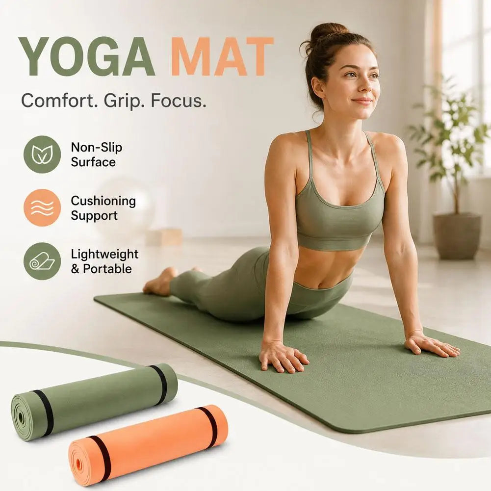 Yoga Pad Non Slip Exercise Mat For Home Yoga, Pilates, Stretching
