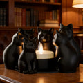 Cat-shaped Candle Holder, the Perfect Choice for Home and Café Decor.