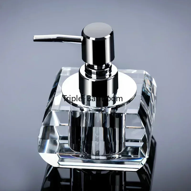 Creative crystal glass hand sanitizer bottle Household soap dispenser