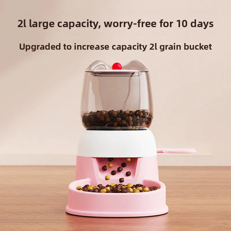 Pet Automatic Feeder Large Capacity Foot Pedal Feeder Press Type Food