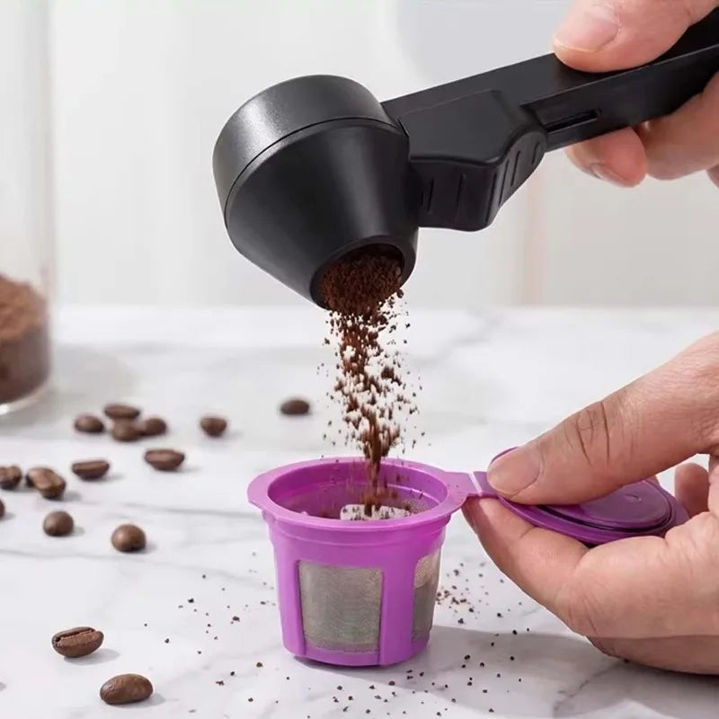 1/10pcs Sliding Leakproof Coffee Scoops Large Capacity Coffee Protein