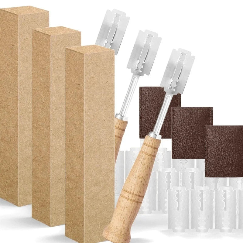 1-5P Bread Cutter French Bread Blades Kitchen Gadgets Normal Wood