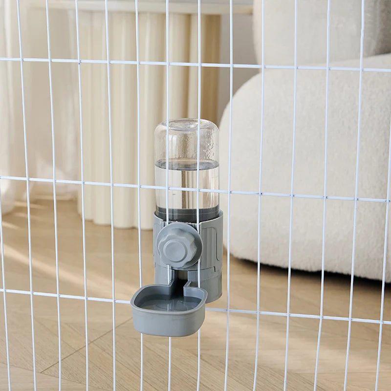 Automatic Pet Feeder Waterer Dog Cat Hanging Cage Bowl, Suitable for
