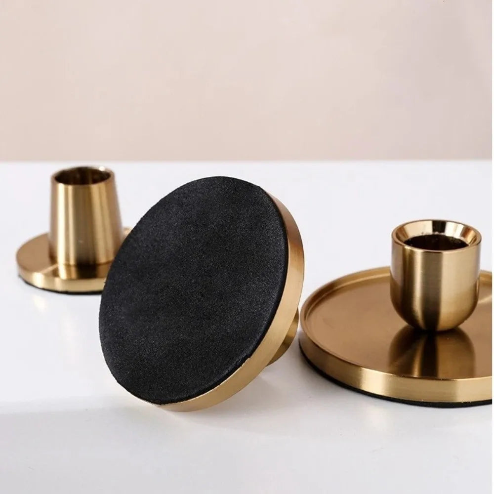 Decoration Candlestick Decoration Golden Candle Holder Desktop