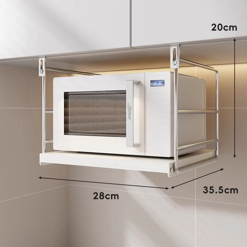 Kitchen Microwave Oven Shelf Wall Mounted Oven Rice Cooker