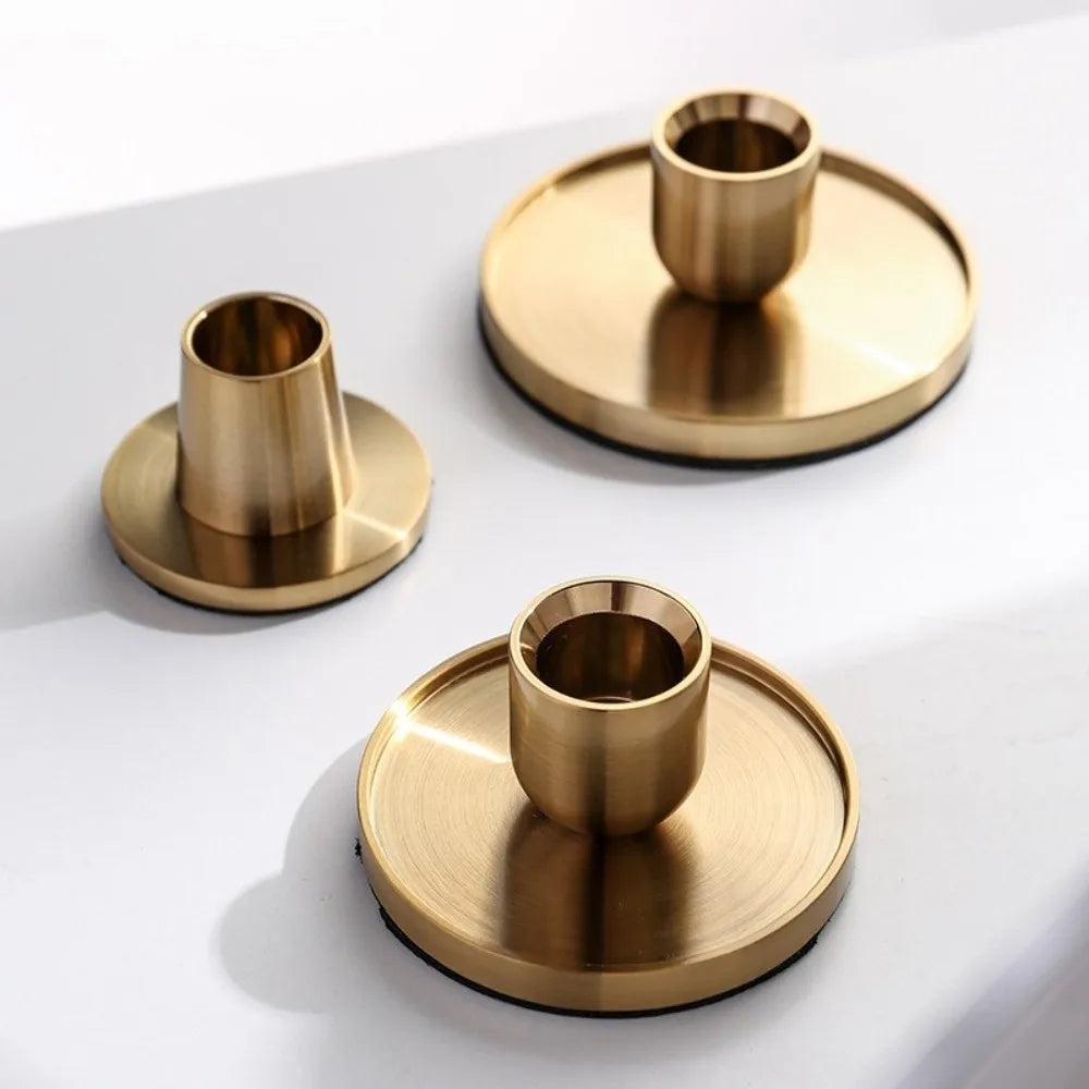 Decoration Candlestick Decoration Golden Candle Holder Desktop