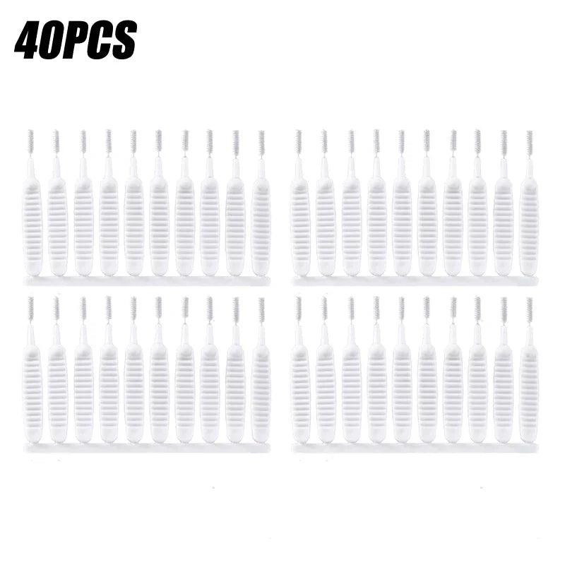10-500PCS Shower Cleaning Brush Bathroom Micro Nylon Brush Nozzle Anti-blocking Cleaning Tools Bathroom Accessories