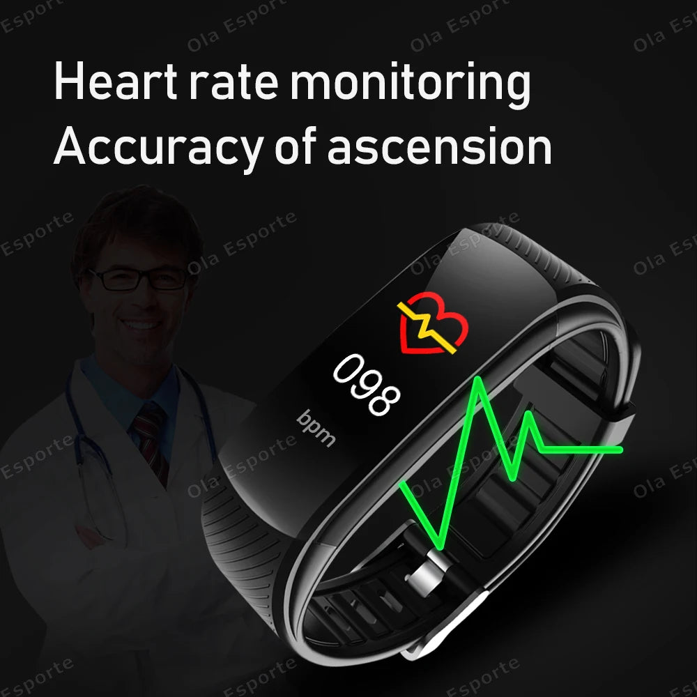 Smart Fitness Tracker Watch Heart Rate Monitor Sleep Steps Waterproof