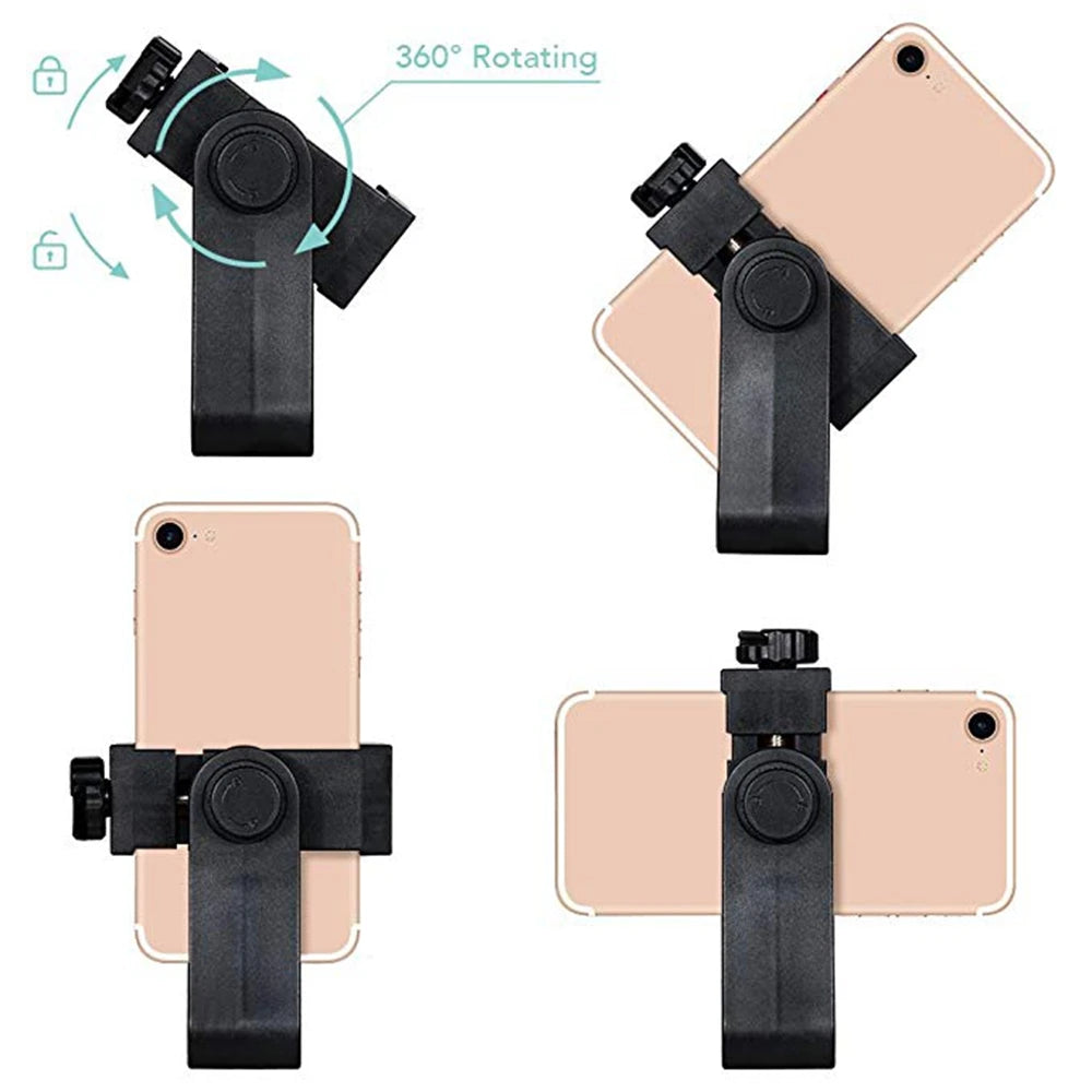 Photo Vlog Filming Accessories Portable Tripod Mount Cell Phone Clip