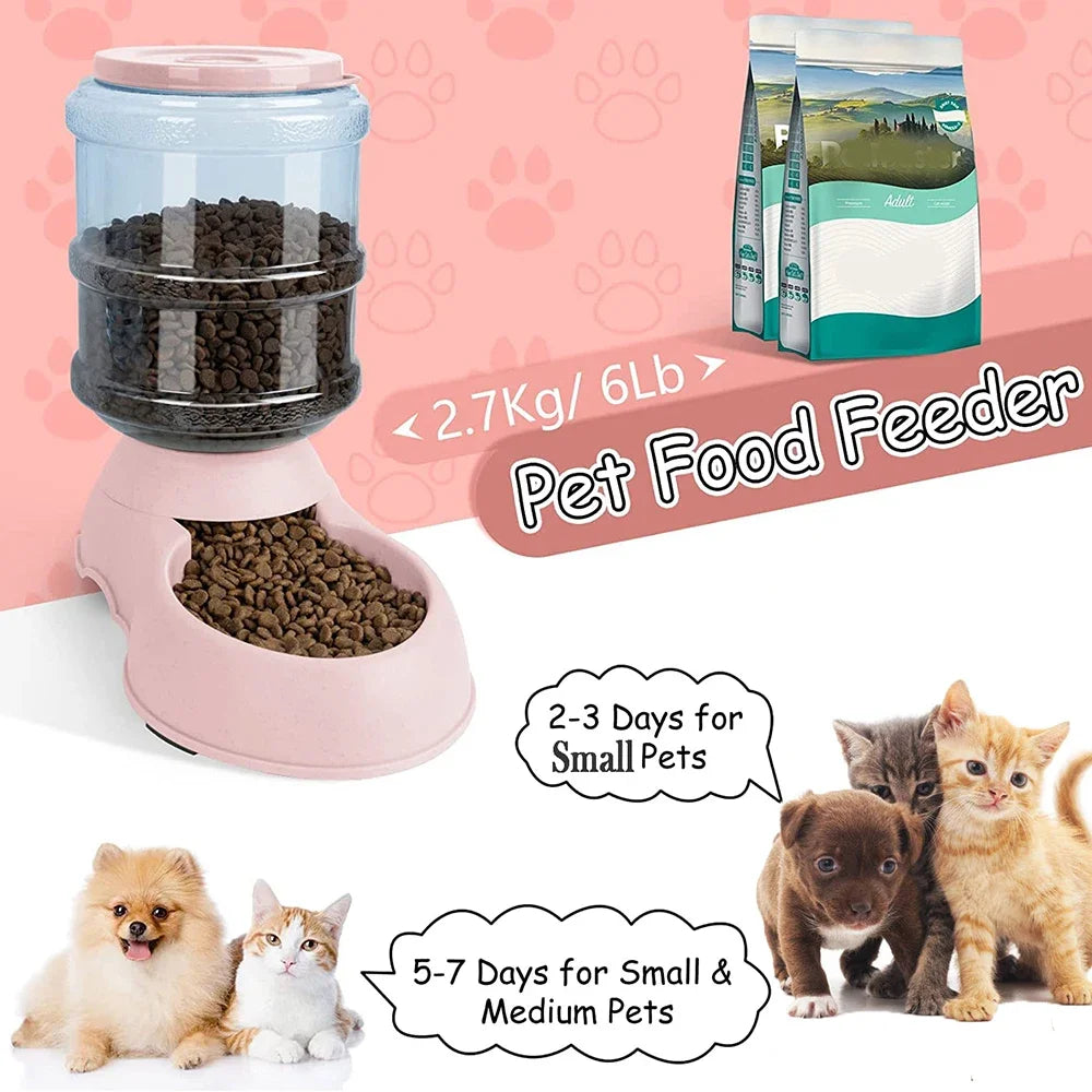 Automatic Water Dispenser Large Capacity Pet Feeder Small Dog Food