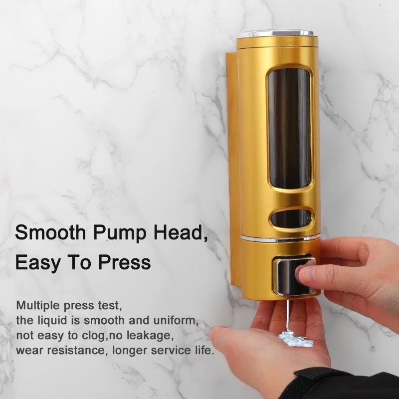 400ML Shower and Lotion Dispenser Waterproof Shampoo Gel Container