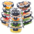 12pcs Glass Food Storage Containers with Lids, Meal Prep, Pantry