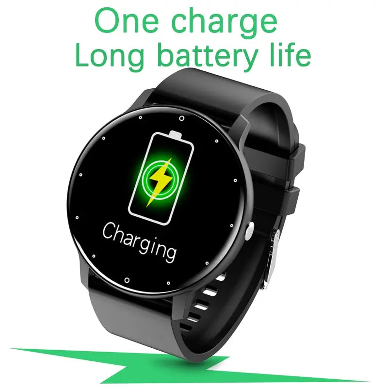 LIGE Smart Watch Men Women Full Touch Screen Sport Fitness Watch Man