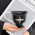 Simple Ceramic Mug Large Handle Coffee Cup Milk Mug Breakfast Cup