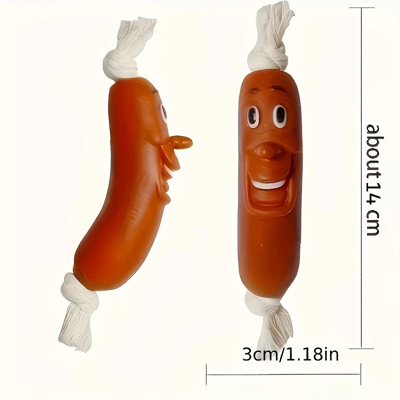 Dog Sausage Chew Toy - Bite-Resistant And Not Easy to Break