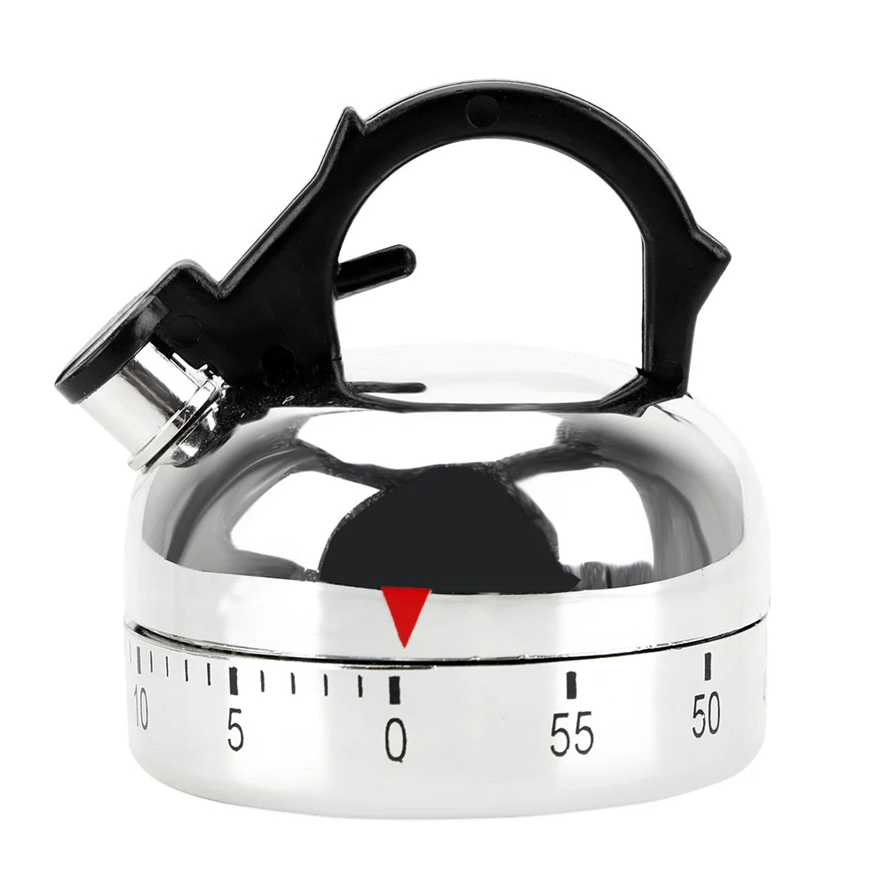 Kitchen Tool Gadgets 60 Minutes Kitchen Timer Kettle Shape Mechanical
