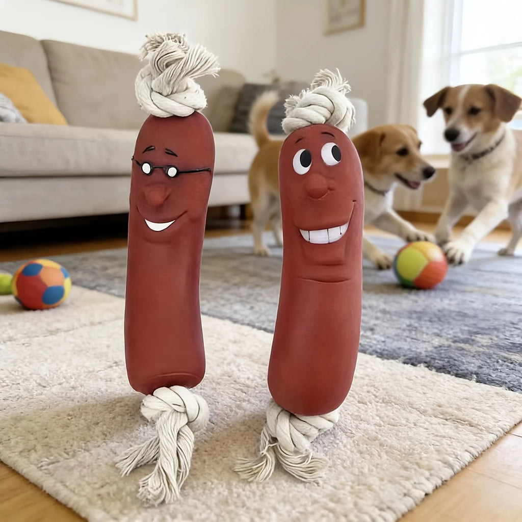 Dog Sausage Chew Toy - Bite-Resistant And Not Easy to Break