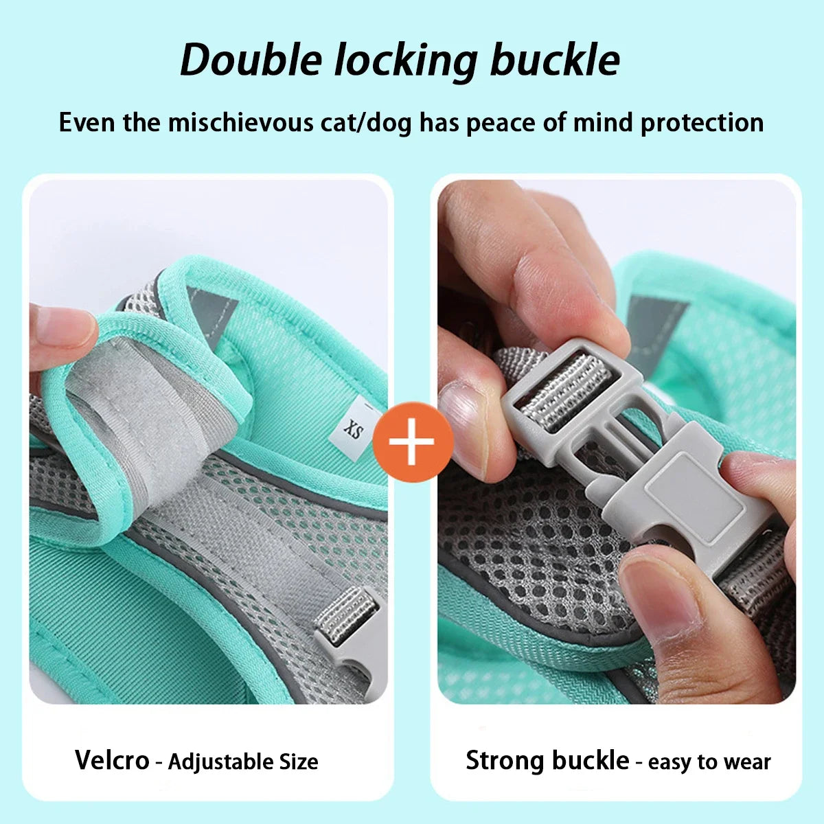 Dog Harness Leash Set for Small Dogs Adjustable Puppy Cat Harness