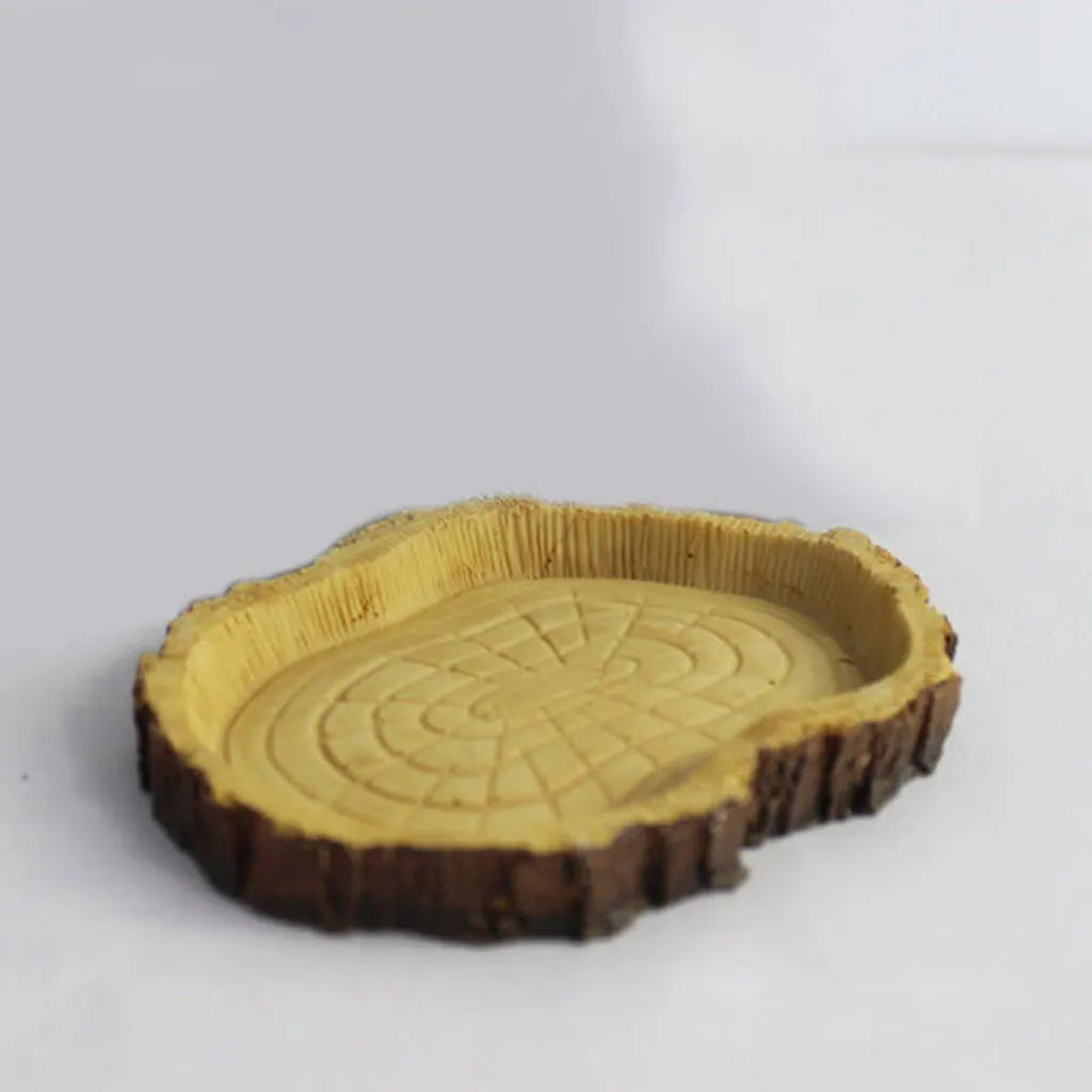 Pet Reptile Feeder Bowl Basin Resin Non-Toxic Food Water Pot Turtles