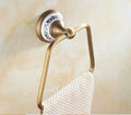 ZGRK Antique Bathroom Accessories Carved Brass Hardware Set Wall