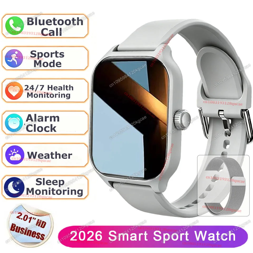 Men Women Smart Watch 2.01'' Waterproof Fitness Sport Watch Answer