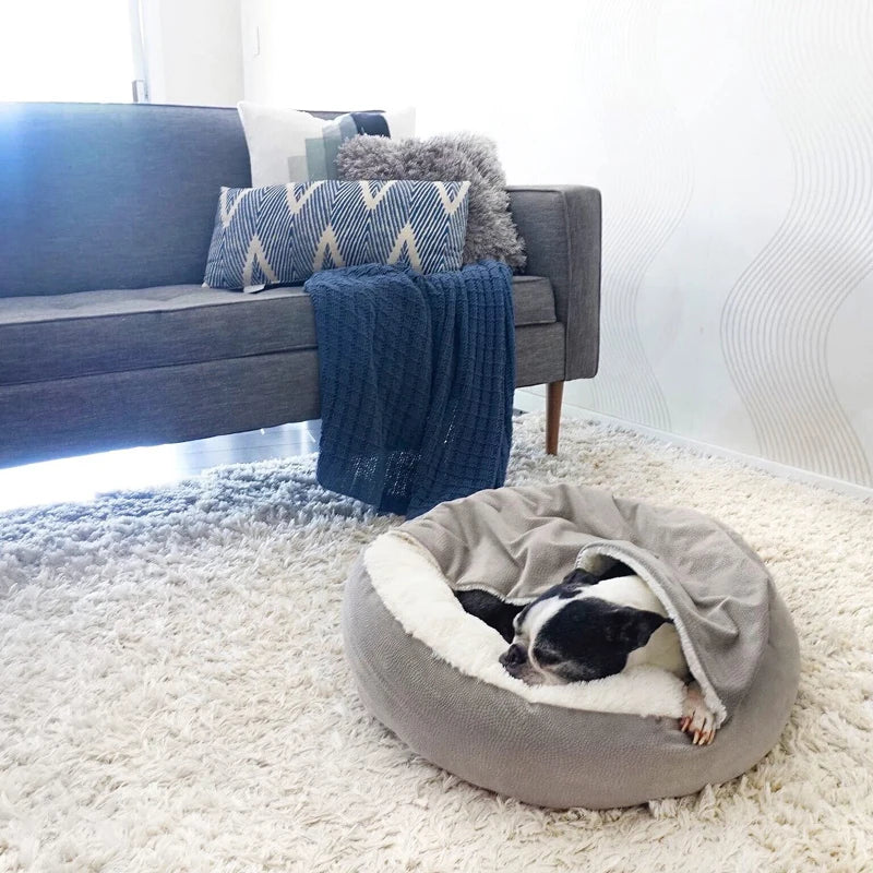 Hooded Orthopedic Dog Bed