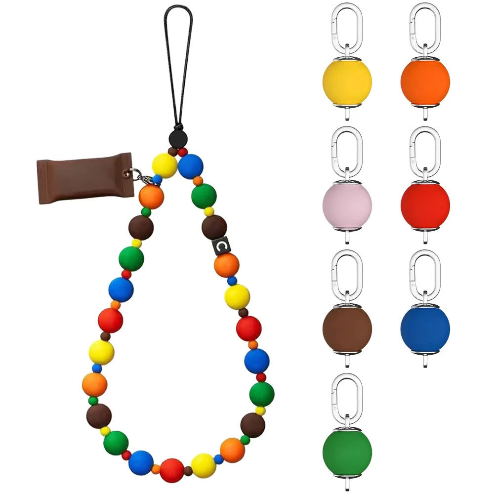 Colorful Bead Bean Candy Phone Charm Accessories for Galaxy for