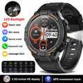Sport Smart Watch Men 360*360 HD Screen LED Light Heart Rate Fitness