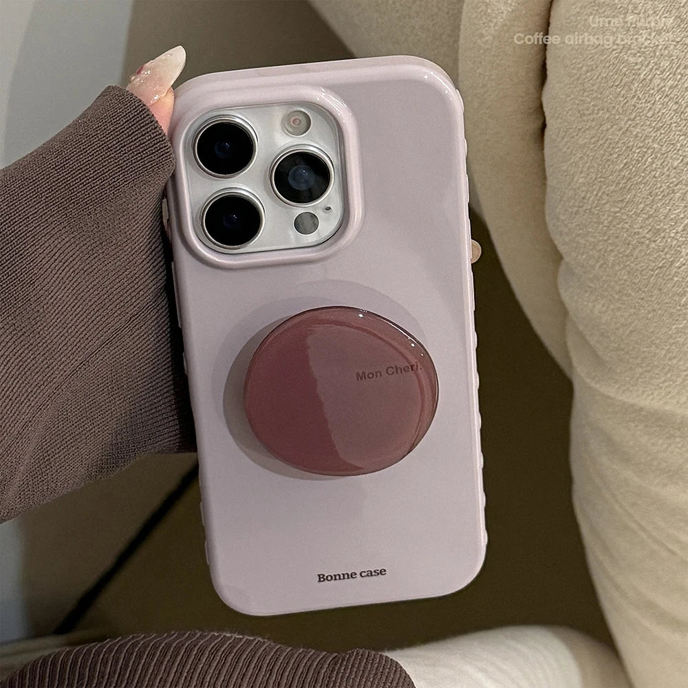 Cute Purple Phone Case for IPhone 13 15 14 16 17 Pro Max Shockproof