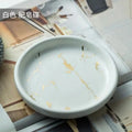 Creative Gilded Marbled Ceramic Soap Dish Toilet Storage Tray Luxury