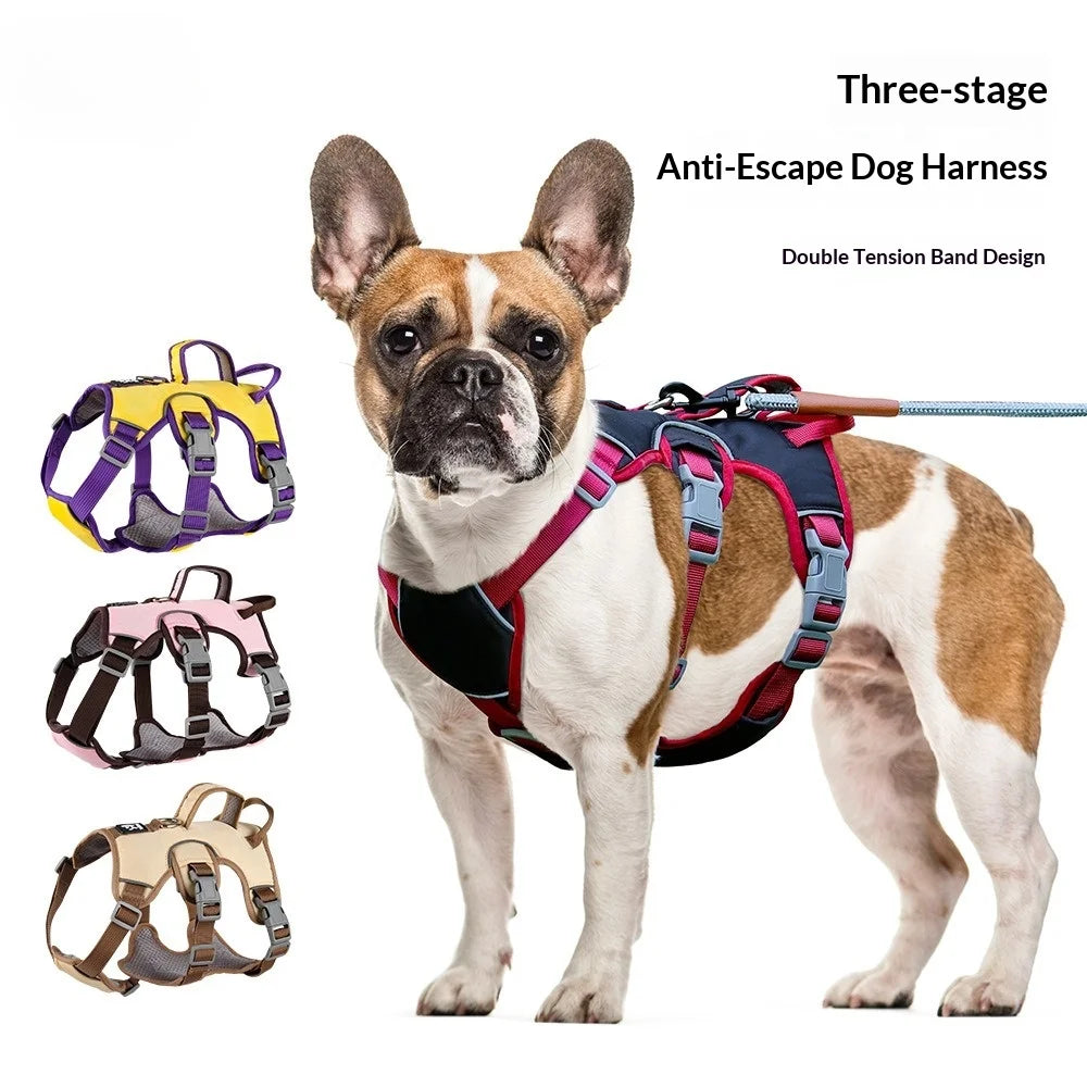 Dog Leash for Large Dogs Three-Section Dog Harness to Prevent Escape