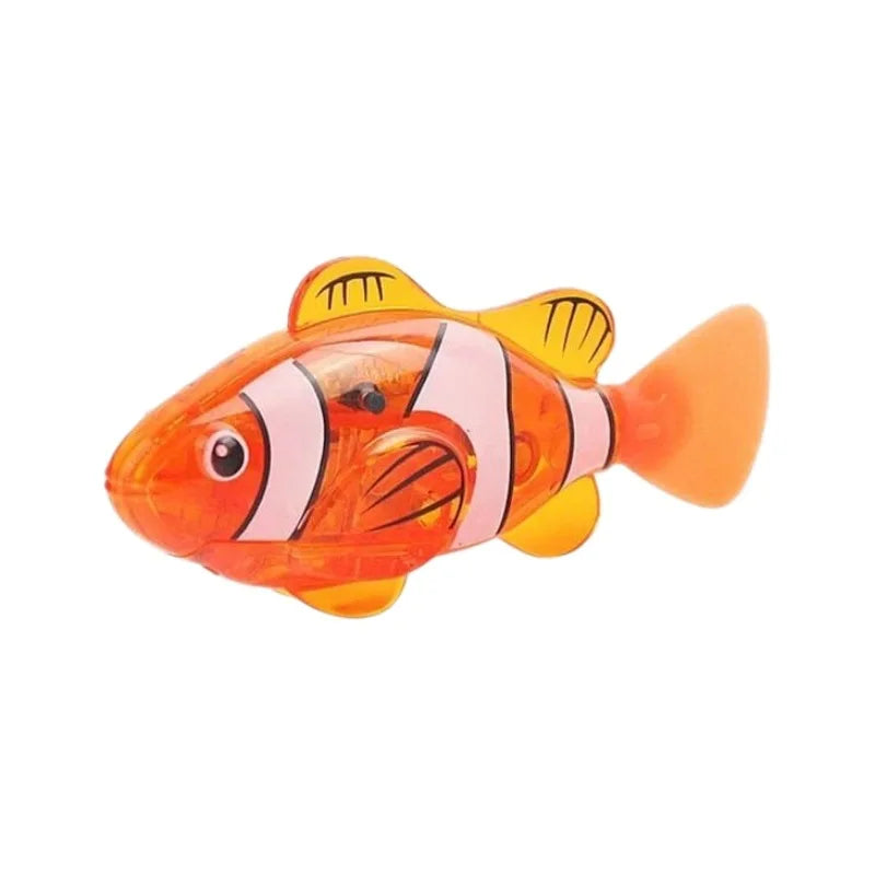 Cat Toy LED Inductive Interactive Swimming Robot Fish Toys Glowing