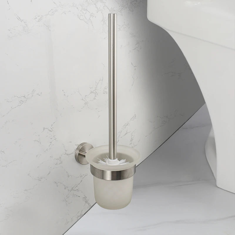 Brushed Nickel Bathroom Accessories Towel Bar Hooks Towel Rack