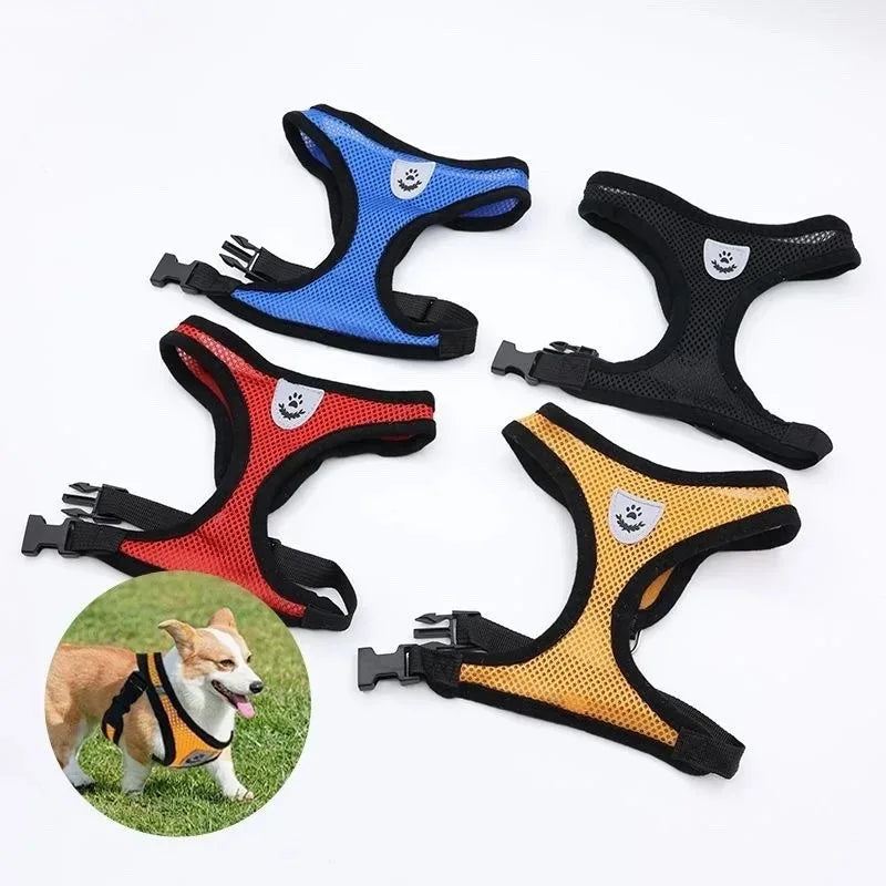 Cat Harness Vest Walking Lead Leash for Puppy Dogs Collar Polyester