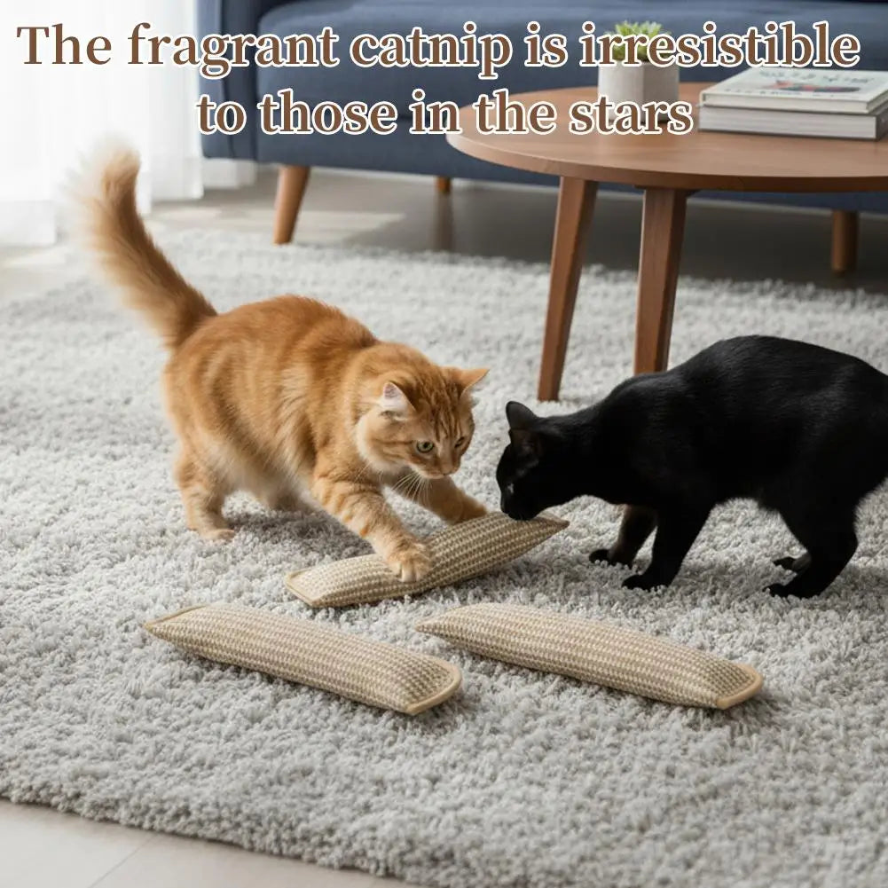 Catnip Pillow Cat Interactive Toys Indoor Kitten Scratching And