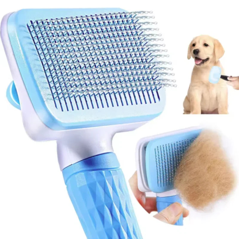 Pet Hair Remover Brush for Dogs And Cats Long Hair Grooming Comb Bath