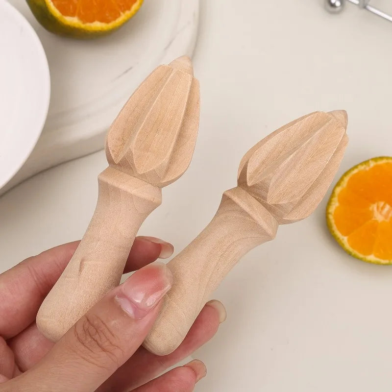 Wooden Reamer Lemon Squeezer Beech Wood Citrus Squeezer Reamer Orange