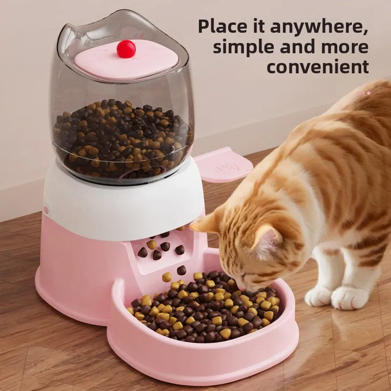 Pet Automatic Feeder Large Capacity Foot Pedal Feeder Press Type Food