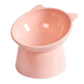 Pet bowl - High-legged, sloping mouth, neck-protecting cat bowl