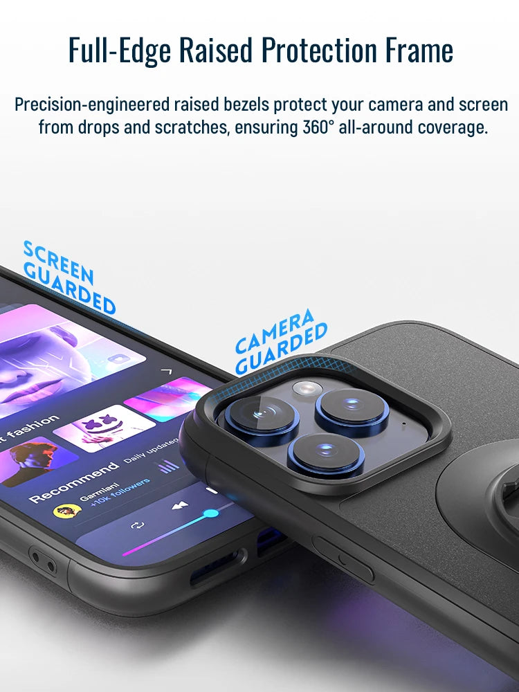 Shockproof Case for iPhone 17/16/15/14/13/12/11Pro Max Quad-Style