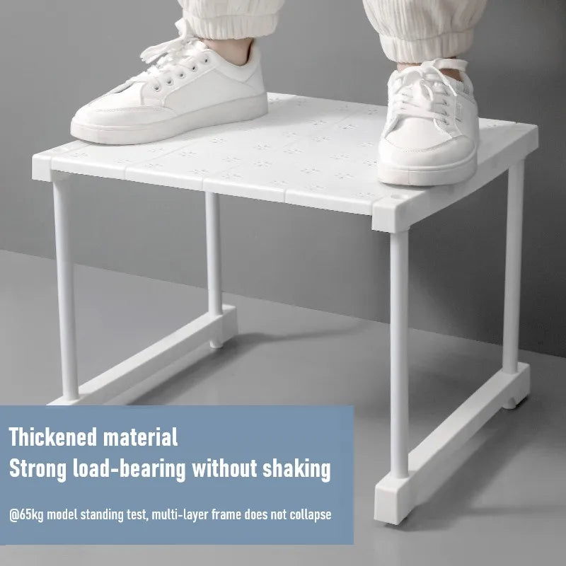 Stackable Shelves Closet Wardrobe Partition Cabinet Organizers