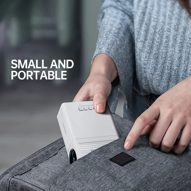 Portable Video Projector: 1920*1080P Resolution, Supports Mobile