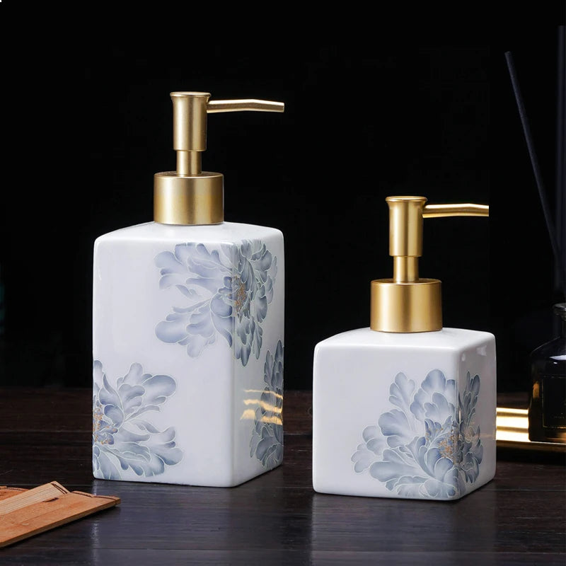 Chinese ceramic press bottle lotion bottle shampoo bath gel sub