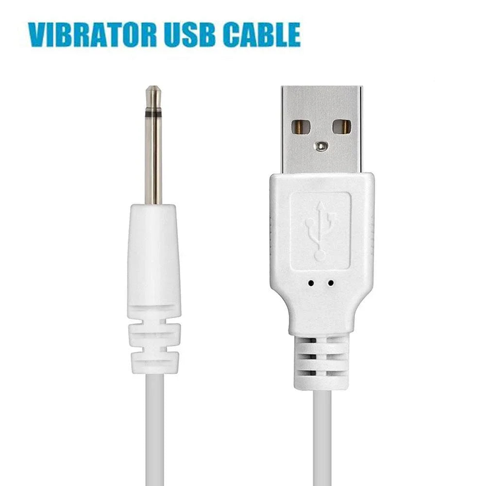 USB DC 2.5 Vibrator Charger Cable Cord for Rechargeable Adult Toys