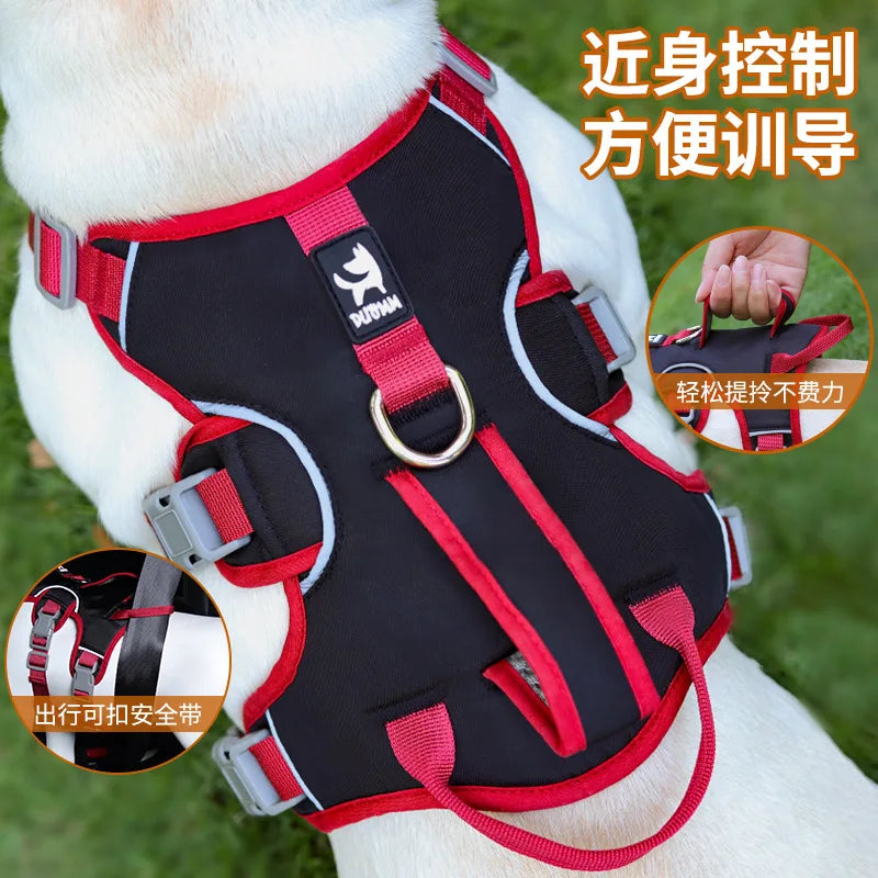 Dog Leash for Large Dogs Three-Section Dog Harness to Prevent Escape