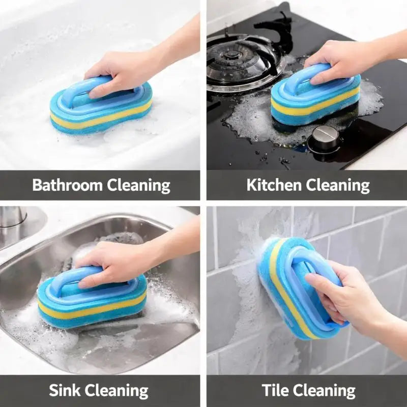 Household Cleaning Brush With Handle Dish Soap Bathroom Kitchen Tub