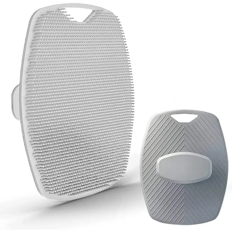 Exfoliating Silicone Brush Cleanser No Slip Handle Body Scrubber