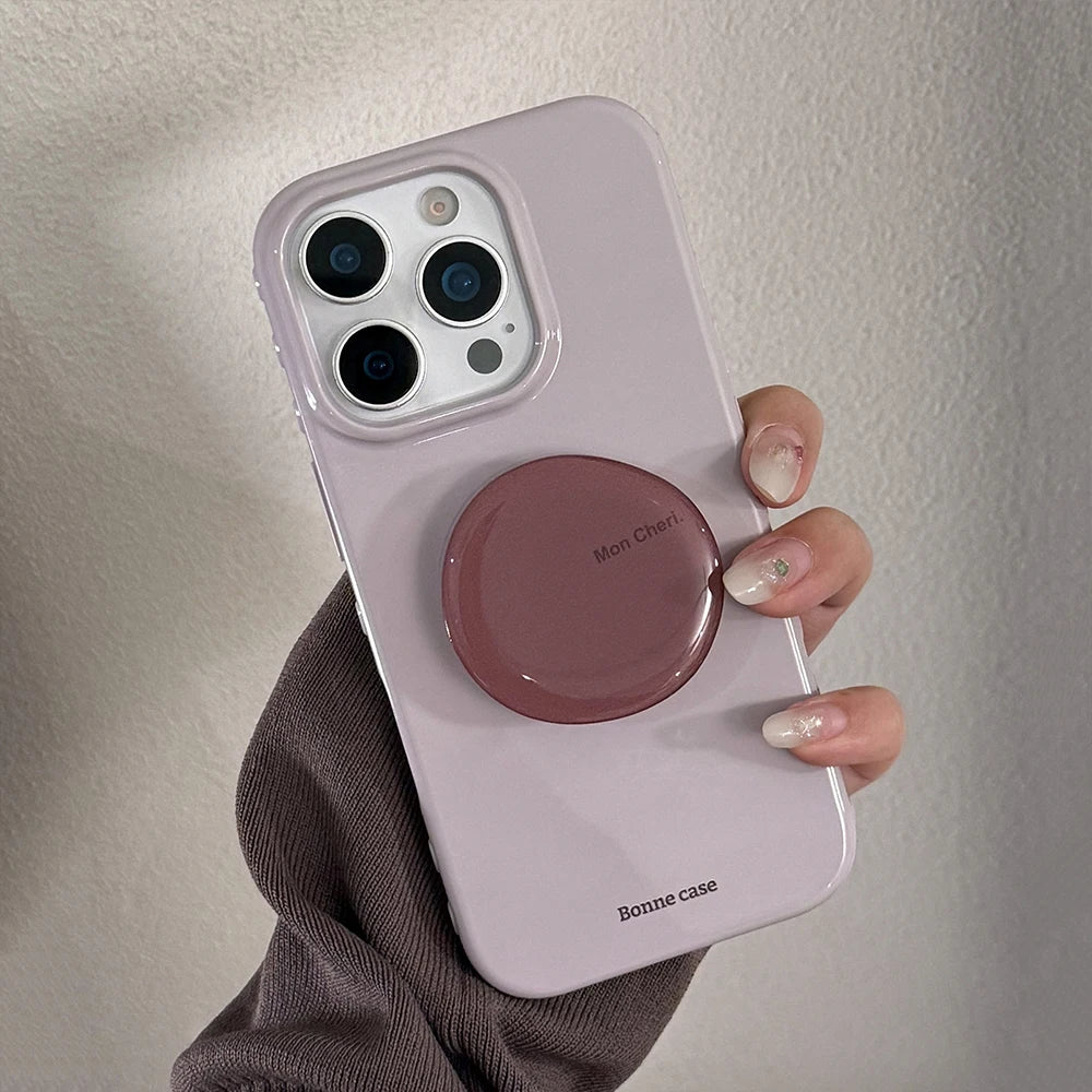 Cute Purple Phone Case for IPhone 13 15 14 16 17 Pro Max Shockproof